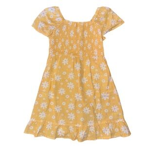 Yellow Floral Girls Dress